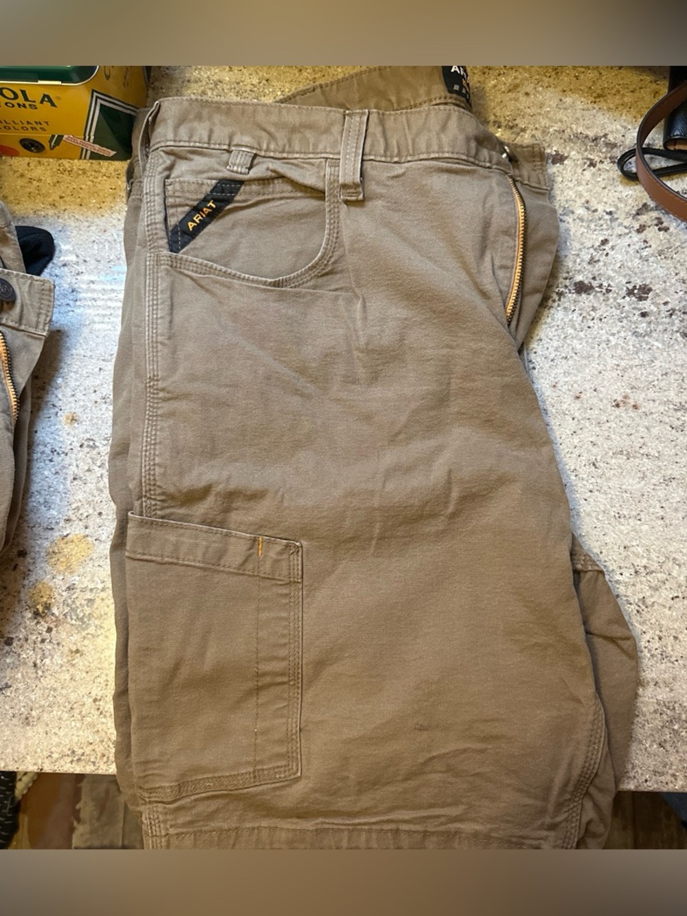 Ariat Men's Tan Cargo Work Pants